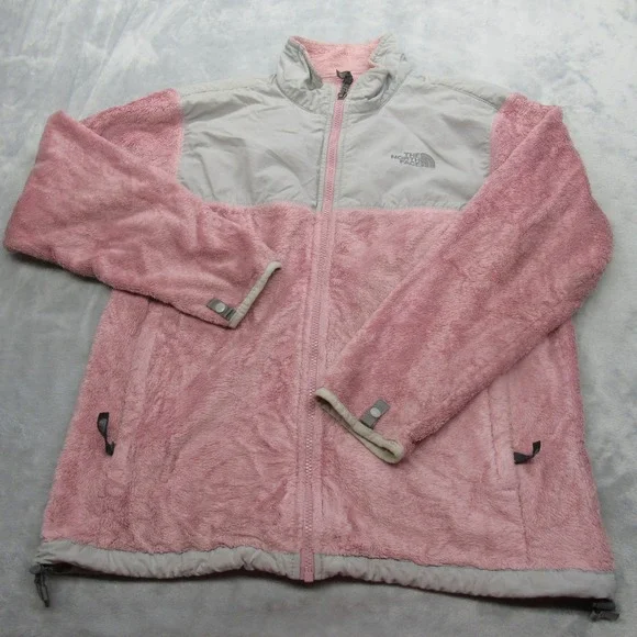 The North Face Jacket Youth XL Pink Interchange Fuzzy Fleece Full Zip Outdoor - Picture 2 of 16